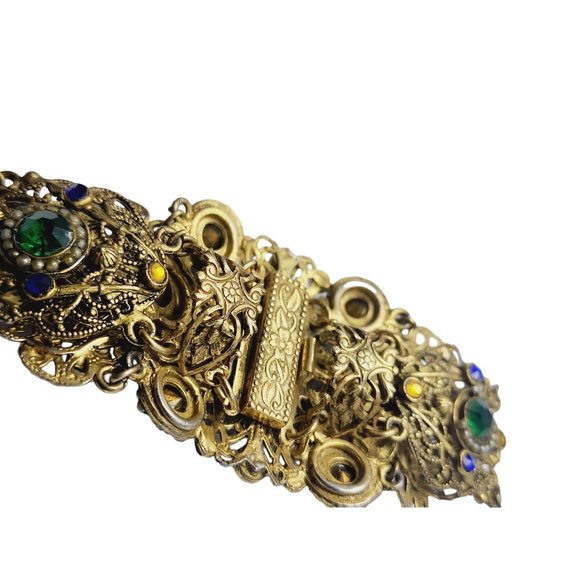 Vintage Spectacular Austro-Hungarian Jeweled Bracelet (A2207) - Picture 10 of 16